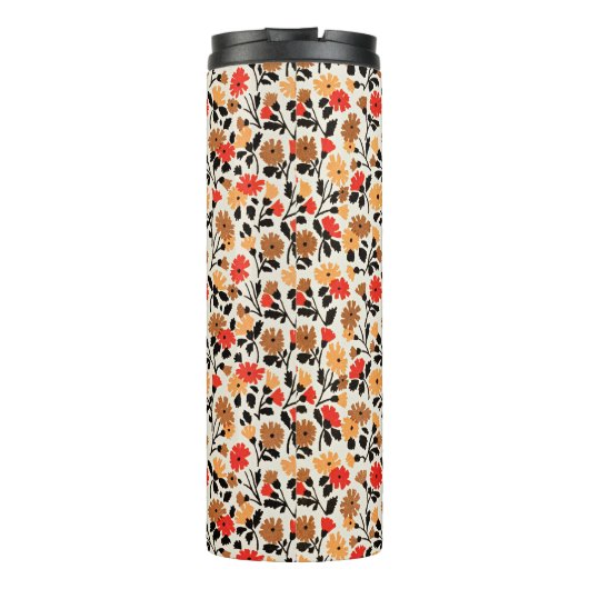 Endleaves of Art floral pattern Thermosbeker (Achterkant)