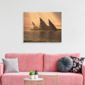 Endless Blue (Sunbeam) Canvas Afdruk (Insitu (Woonkamer))