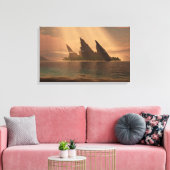 Endless Blue (Sunbeam) Canvas Afdruk (Insitu (Woonkamer))