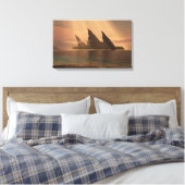 Endless Blue (Sunbeam) Canvas Afdruk (Insitu (Slaapkamer))