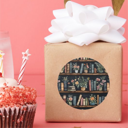 Endless Books Retro Ronde Sticker (Feest)