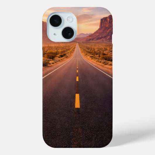 Endless Desert Road Case-Mate iPhone Case (Achterkant)