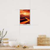 Endless Dunes Of Erg Chebbi, Morocco Poster (Keuken)