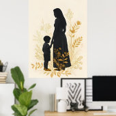 Endless Embrace – Mother and Child IV Poster (Thuiskantoor)