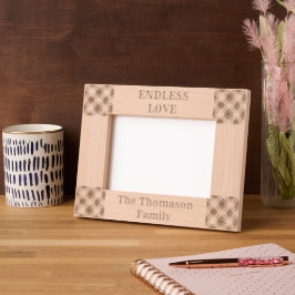 Endless Love Custom Familienaam Afbeelding Lijst Gegraveerde Lijstjes