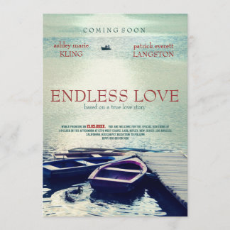 ENDLESS LOVE film poster stijl Kaart
