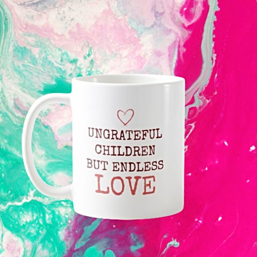 Endless Love - Gepersonaliseerde ondankbare kinder Koffiemok