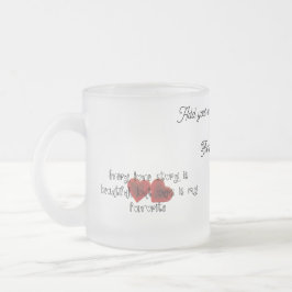 Endless Love Glass-Mok - ideaal cadeau voor koppel Matglas Koffiemok