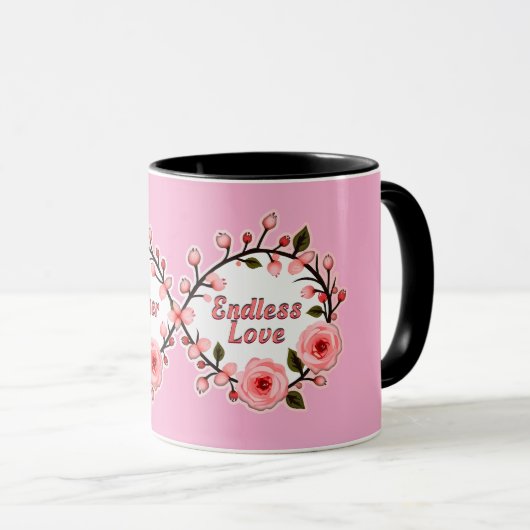 Endless Love – Mother Floral Art Mok (Voorkant rechts)