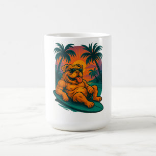Endless Summer Bulldog - Retro Surf Koffiemok