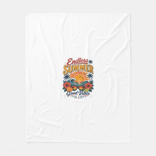Endless Summer Fleece Deken (Voorkant)
