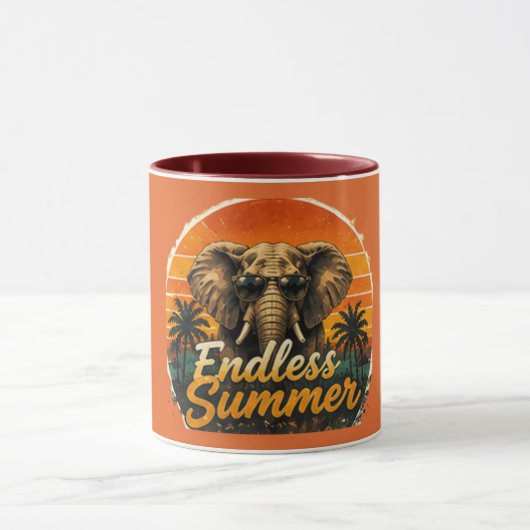 Endless Summer Olifant Beker Rood Mok (Midden)