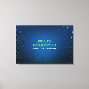 ENDLESS VIDEO GAMING Bar Mitzvah Sign In Board Canvas Afdruk