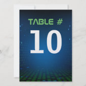 ENDLESS VIDEO GAMING Bar Mitzvah Table Number Card Kaart (Achterkant)