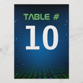 ENDLESS VIDEO GAMING Bar Mitzvah Table Number Card Kaart