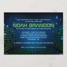 ENDLESS VIDEO GAMING Bar Mitzvah uitnodiging