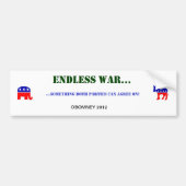 ENDLESS WAR BUMPERSTICKER (Voorkant)