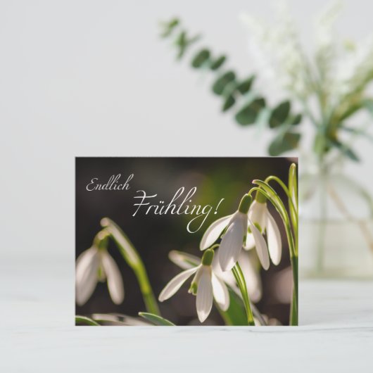 Endlich Frühling. Briefkaart (Staand voorkant)