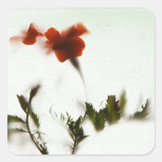 Endlich Frühling! Vierkante Sticker (Voorkant)