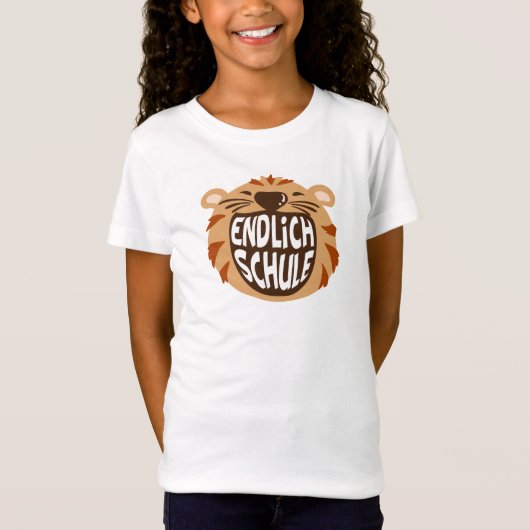 Endlich Schule Schulkind 1 Klasse Einschulung T-shirt (Voorkant)