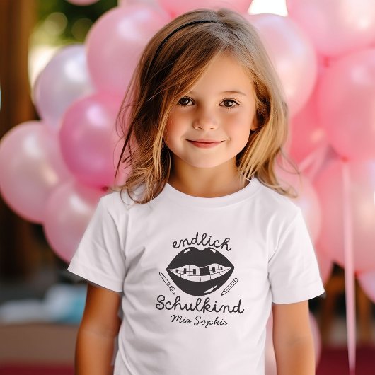 Endlich Schulkind Schultuete 1 Klasse Einschulung T-shirt