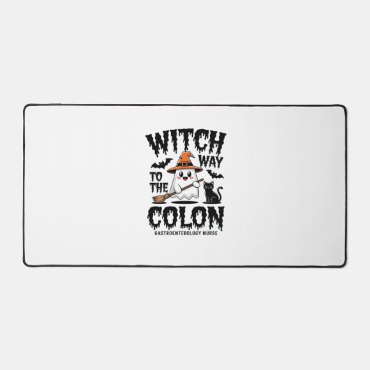 Endo Nurse Halloween Gastrointestinaal Nurse Ghost Bureaumat (Voorkant)