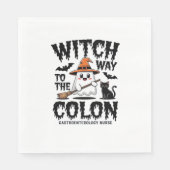 Endo Nurse Halloween Gastrointestinaal Nurse Ghost Servet (Voorkant)