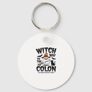 Endo Nurse Halloween Gastrointestinaal Nurse Ghost Sleutelhanger
