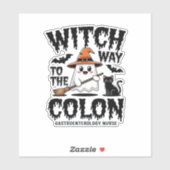 Endo Nurse Halloween Gastrointestinaal Nurse Ghost Sticker (Vel)