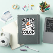 Endo Nurse Halloween Gastrointestinaal Nurse Ghost Sticker (iPad Cover)