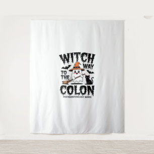 Endo Nurse Halloween Gastrointestinaal Nurse Ghost Wandkleed