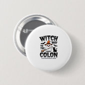 Endo Nurse Halloween Gastrointestinal Nurse Ghost Ronde Button 5,7 Cm (Voorkant /achterkant)