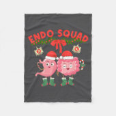 Endo Squad Nurse Stomach Santa Hat Endoscopy Tech  Fleece Deken (Voorkant)
