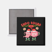 Endo Squad Nurse Stomach Santa Hat Endoscopy Tech Magneet (Voorkant / Achterkant)