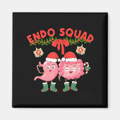 Endo Squad Nurse Stomach Santa Hat Endoscopy Tech Magneet (Voorkant)