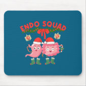 Endo Squad Nurse Stomach Santa Hat Endoscopy Tech  Muismat (Voorkant)