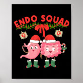 Endo Squad Nurse Stomach Santa Hat Endoscopy Tech  Poster (Voorkant)