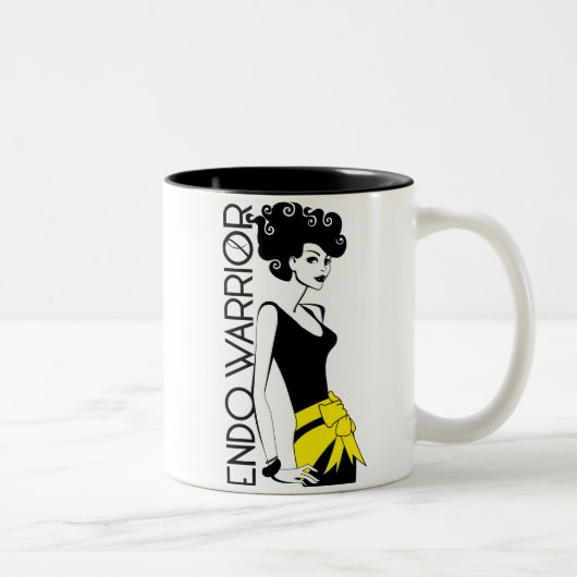 ENDO WARRIOR Black 11 oz Two-Tone Mok (Rechts)