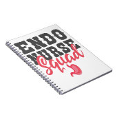 Endo Zurse Squad Funny Nursing Student Gift Notitieboek (Rechterzijde)