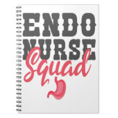 Endo Zurse Squad Funny Nursing Student Gift Notitieboek (Voorkant)
