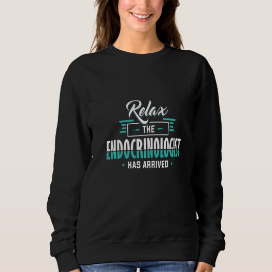 Endocrinologie Relax De Endocrinoloog is hier AP Trui (Voorkant)