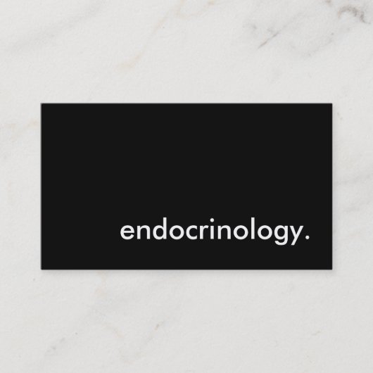 endocrinologie. visitekaartje (Voorkant)