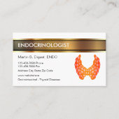 Endocrinoloog Editable Medical Visitekaartjes (Voorkant)