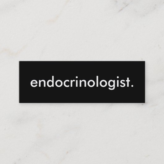 endocrinoloog. mini visitekaartje (Voorkant)