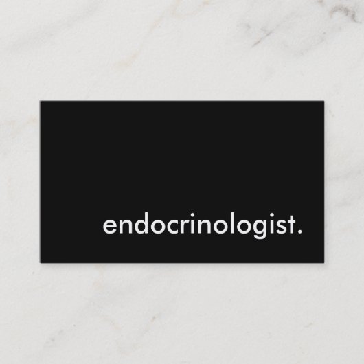 endocrinoloog. visitekaartje (Voorkant)