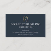 Endodontics Dentistry Tooth Appointment Reminder Visitekaartje (Voorkant)