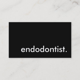endodontist. (aanpasbare kleur) visitekaartje