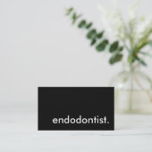 endodontist. (aanpasbare kleur) visitekaartje (Staand voorkant)