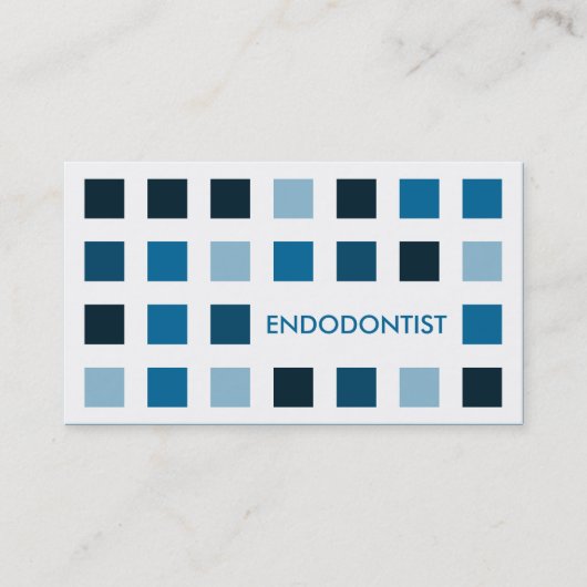ENDODONTIST (mod.vierkanten) Visitekaartje (Voorkant)