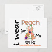 Endometriale kanker ik Draag voor mijn vrouw 43 Briefkaart (Voorkant / Achterkant)